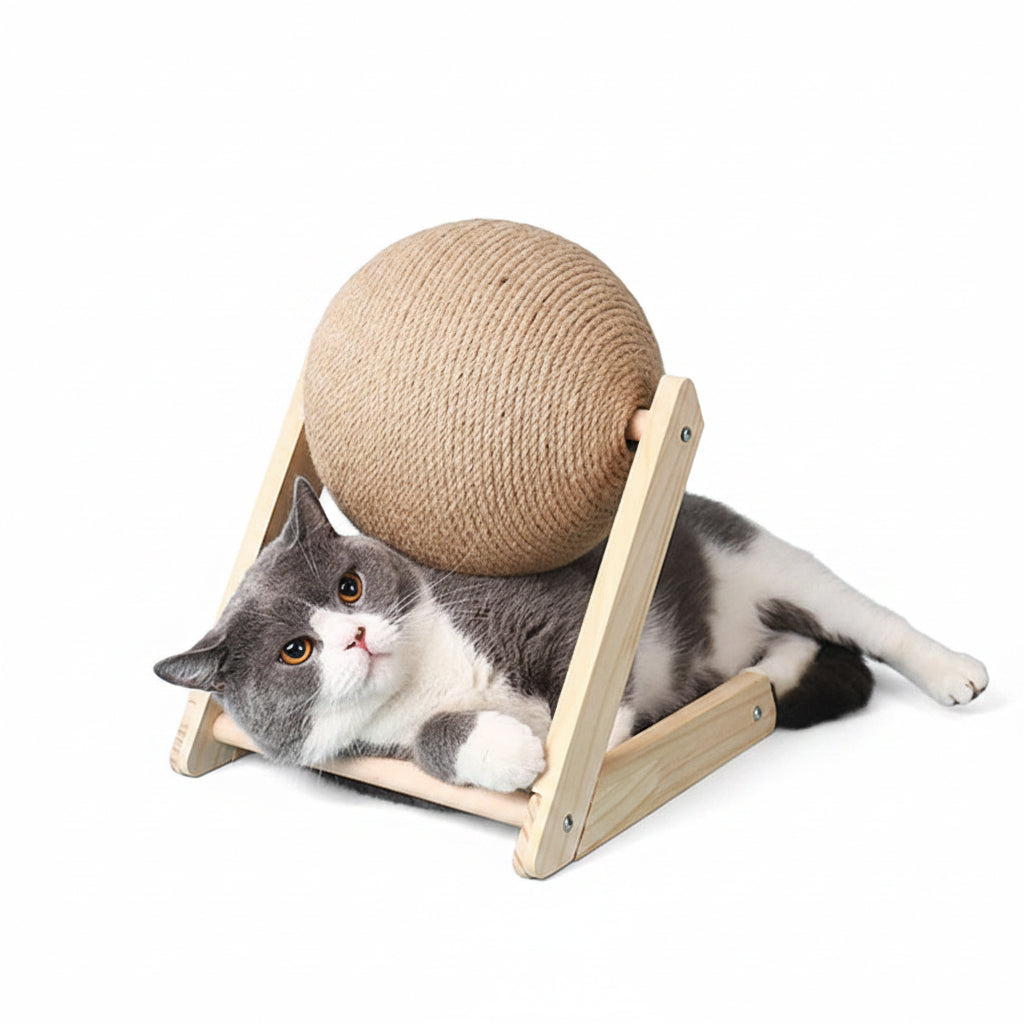 Cat Scratching Ball Toy Kitten Sisal Rope Ball Board Grinding Paws Toys Cats Scratcher Wear-resistant Pet Furniture supplies-3