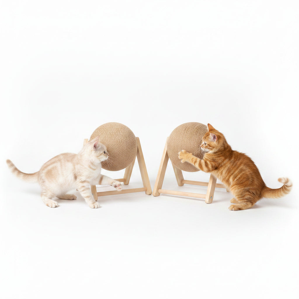 Cat Scratching Ball Toy Kitten Sisal Rope Ball Board Grinding Paws Toys Cats Scratcher Wear-resistant Pet Furniture supplies-4