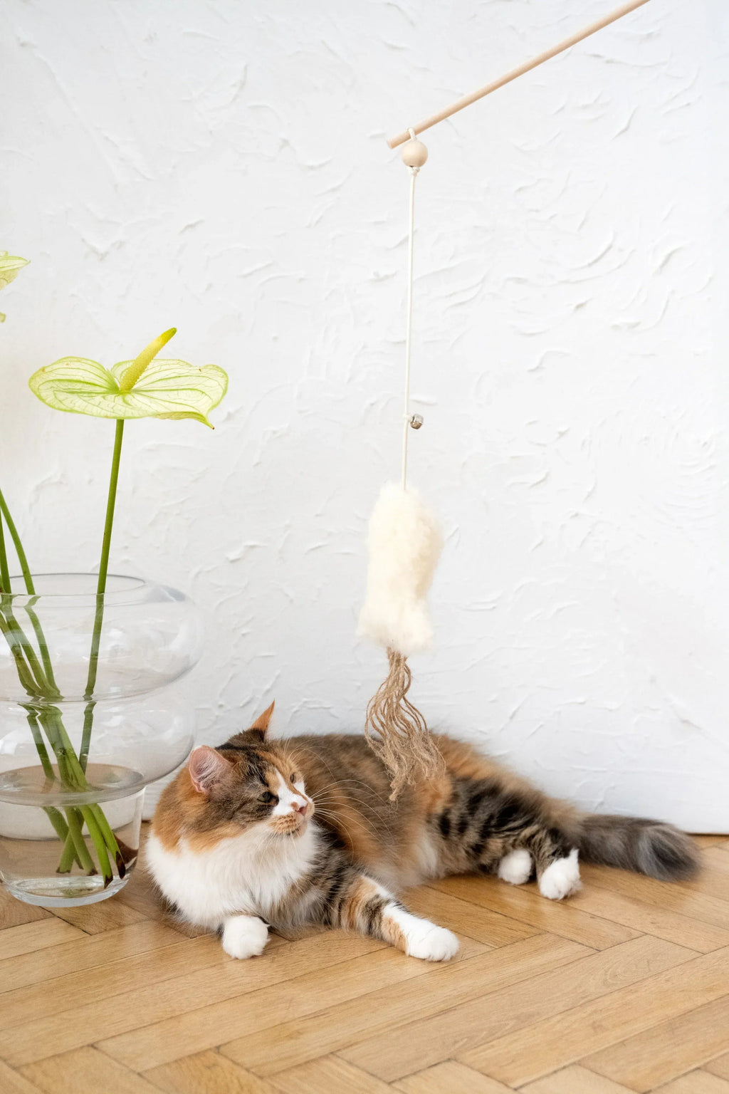 Natural Woolen Cat Toy: Fish-1