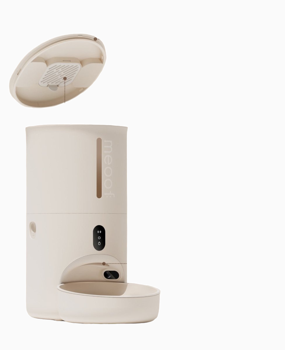 Smart Automatic Pet Feeder with Camera App Control 4L Capacity-3